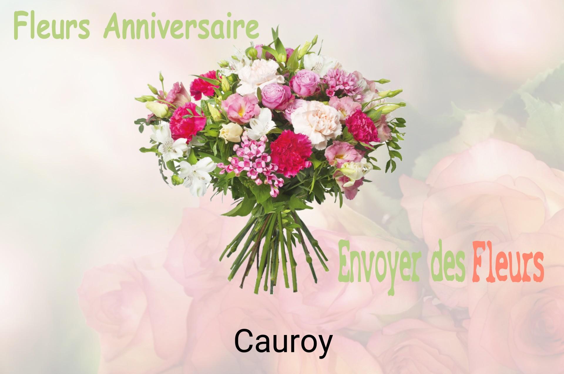 Bouquet de fleurs d’anniversaire livré à Cauroy